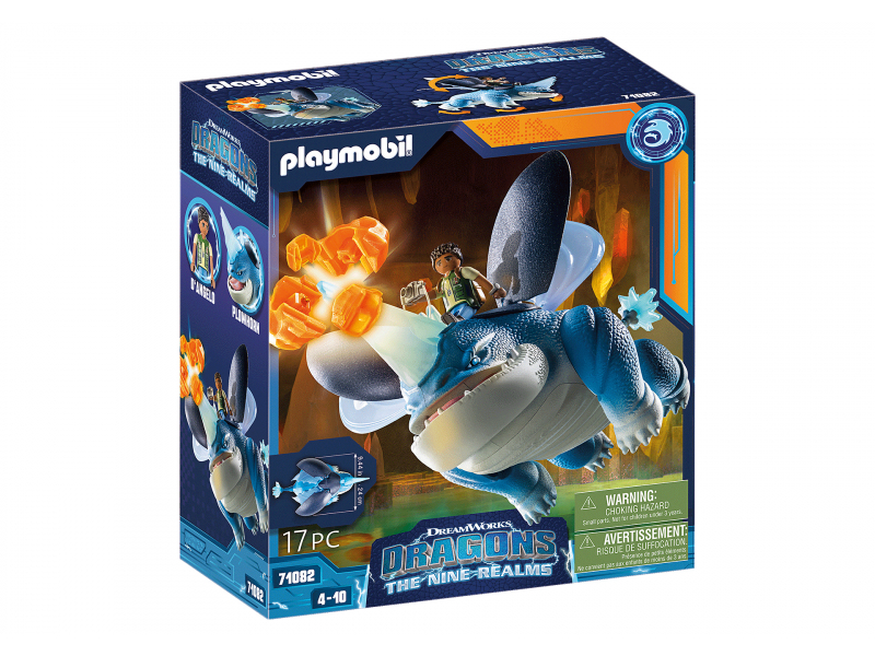 Playmobil Dragons The Nine Realms - Plowhorn & D\'Angelo (71082)