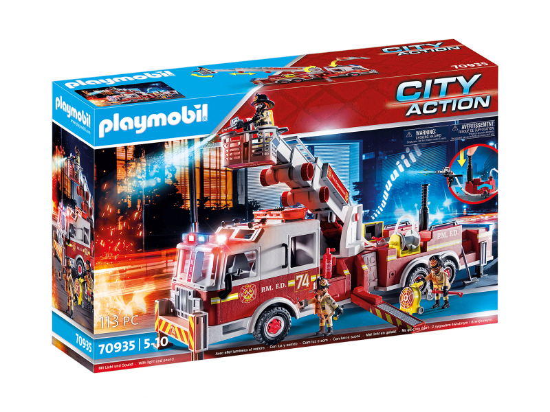 Playmobil City Action - Feuerwehr-Fahrzeug US Tower Ladder (70935)