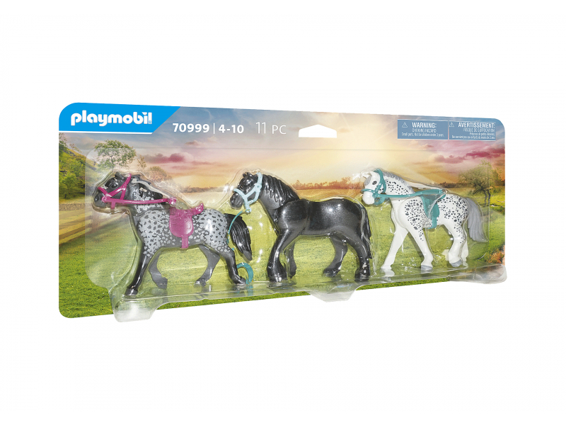 Playmobil Country - 3 Pferde Friese Knabstrupper & Andalusier (70999)