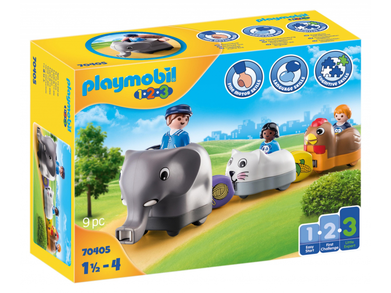 Playmobil 1.2.3 - Mein Schiebetierzug (70405)