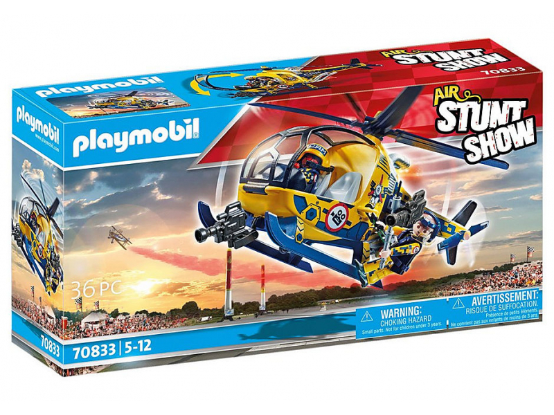 Playmobil Stuntshow - Air Stuntshow Filmcrew-Helikopter (70833)