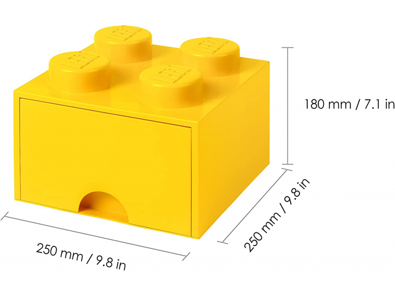 LEGO Storage Brick Schublade 4 GELB (40051732)