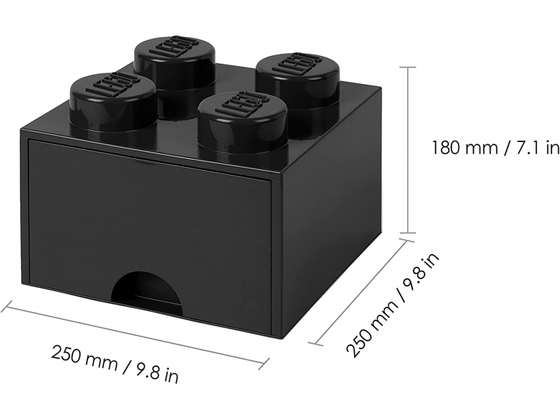 LEGO Storage Brick Schublade 4 SCHWARZ (40051733)