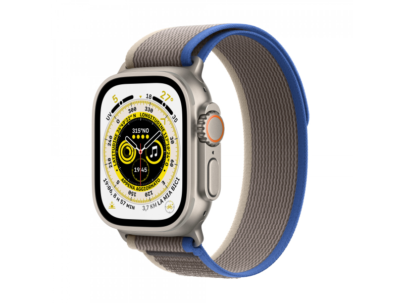 Apple Watch Ultra GPS + Cellular 49mm Titan Blue/Gray Trail Loop MQFV3FD/A