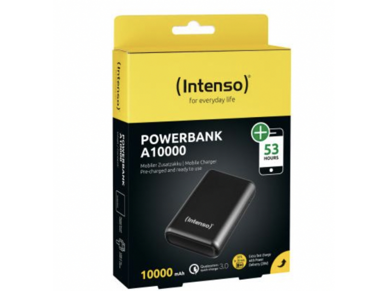 Intenso Powerbank A10000 QuickCharge 10000mAh Schwarz