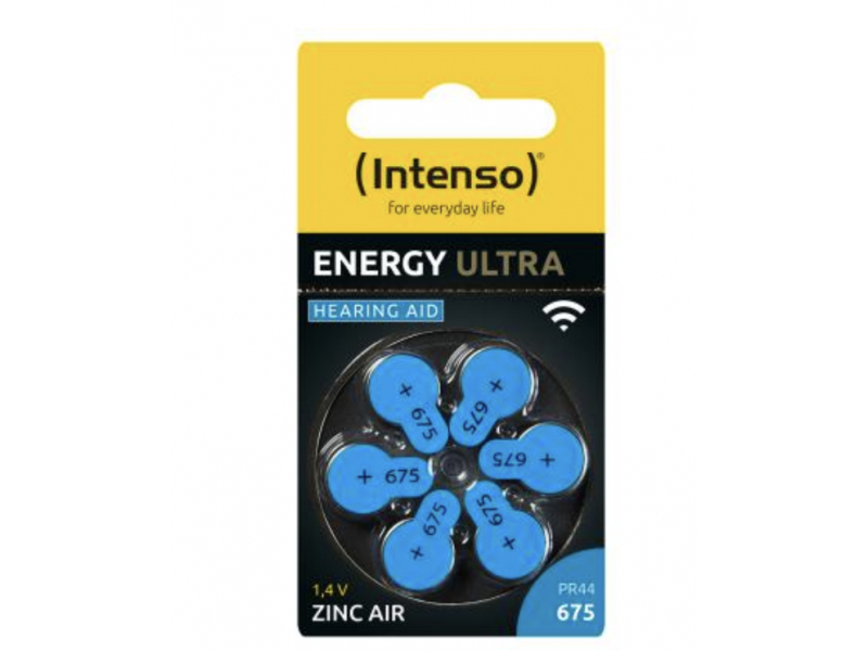 Intenso Energy Ultra 675 PR44 Knopfzelle für Hörgeräte 7504446