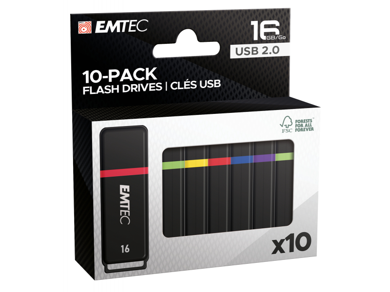 USB FlashDrive 16GB EMTEC K100 (Mini Box 10-Pack)