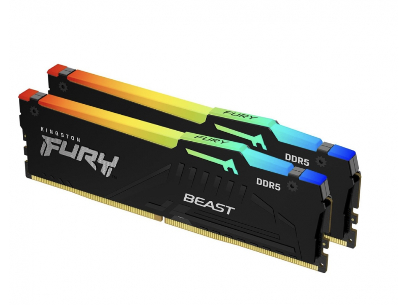 Kingston Fury Beast RGB 2x8GB DDR5 5200MT/s CL36 DIMM KF552C36BBEAK2-16