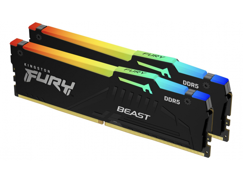 Kingston Fury Beast RGB Kit 2x8GB DDR5 6000MT/s CL36 DIMM KF560C36BBEAK2-16