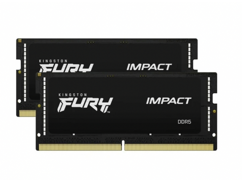 Kingston Fury Impact Kit 2 x 16GB DDR5 5600MT/s CL40 SODIMM KF556S40IBK2-32