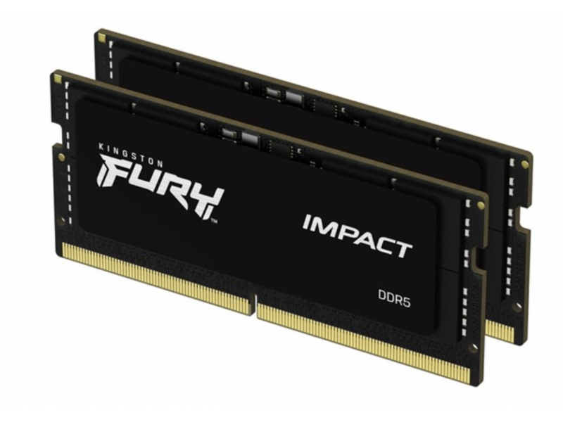 Kingston Fury Impact Kit 2 x 32GB DDR5 5600MT/s CL40 SODIMM KF556S40IBK2-64