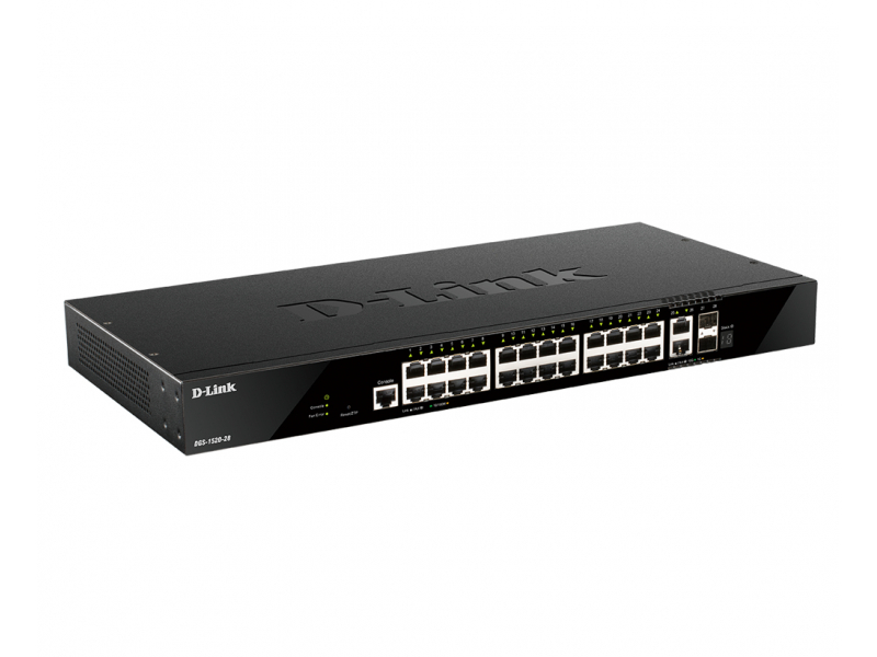 D-Link 28 Port Layer 3 Stackable Smart Managed Switch DGS-1520-28