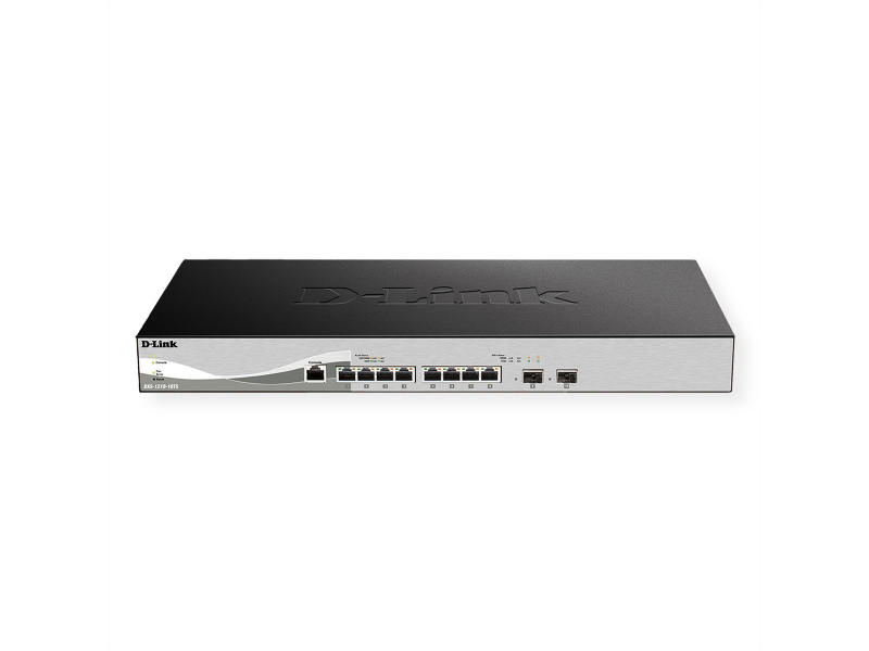 D-Link Smart Switch 8 x 10GBase-T + 2 x SFP+ Rack-Einbau 1U DXS-1210-10TS/E