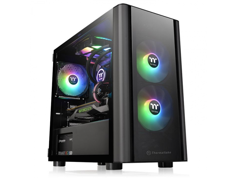 Thermaltake PC- Gehäuse V150 TG Schwarz - CA-1R1-00S1WN-00