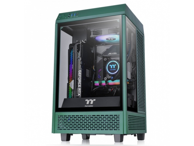 Thermaltake PC- Gehäuse The Tower 100 Racing Green - CA-1R3-00SCWN-00