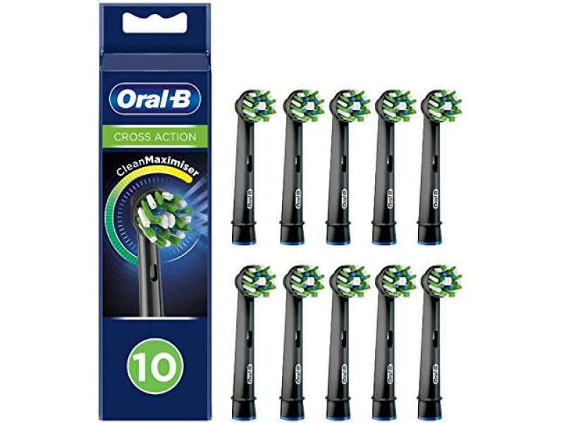 Oral-B CrossAction 10pstk CleanMaximizer Schwarz