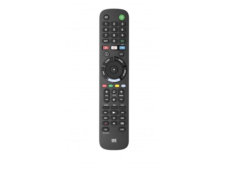 One for All Replacement Remote for Sony TVs Schwarz URC4912