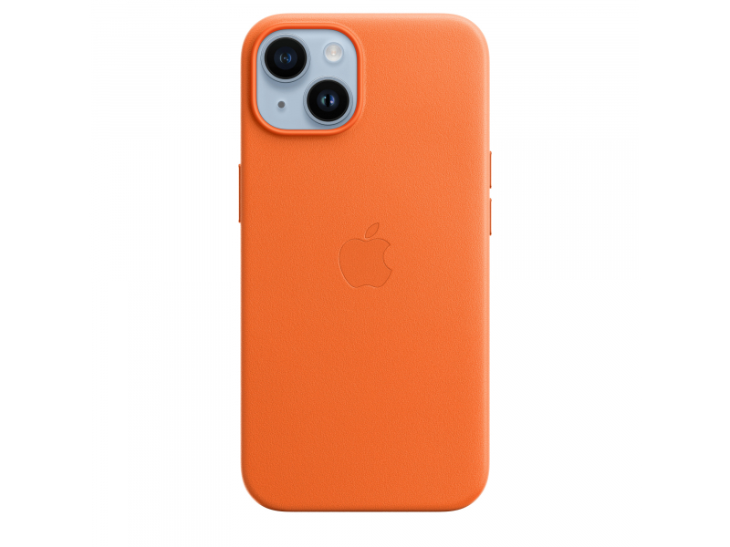 Apple iPhone 14 Leather Case with MagSafe Orange MPP83ZM/A