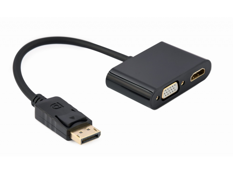 CableXpert DisplayPort auf HDMI + VGA Adapter - A-DPM-HDMIFVGAF-01