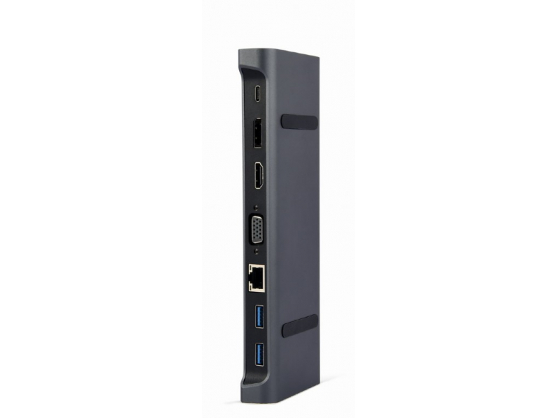 CableXpert USB Typ-C Kombi-Adapter (Hub + HDMI + PD + LAN) - A-CM-COMBO9-02