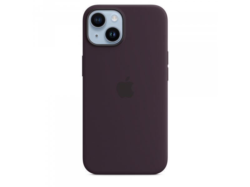 Apple Silikon Case iPhone 14 mit MagSafe Elderberry MPT03ZM/A