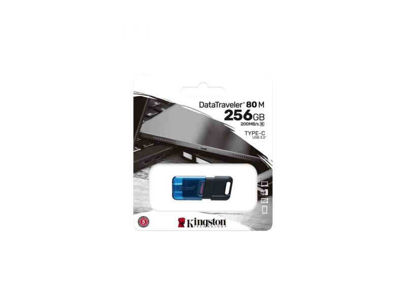 Kingston DataTraveler 80 256GB USB Flash 200 MB/s DT80M/256GB