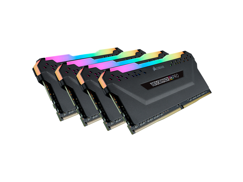 Corsair Vengeance RGB Pro 64GB 4 x 16GB DDR4 3600MHz CMW64GX4M4D3600C18