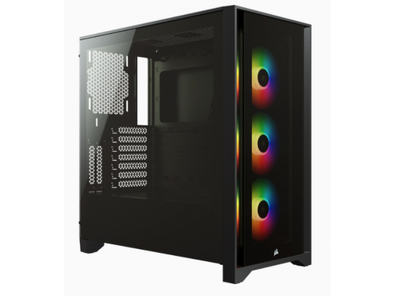 Corsair iCUE 4000X RGB Mid Tower ATX Gehäuse gehärtetem Glas CC-9011204-WW