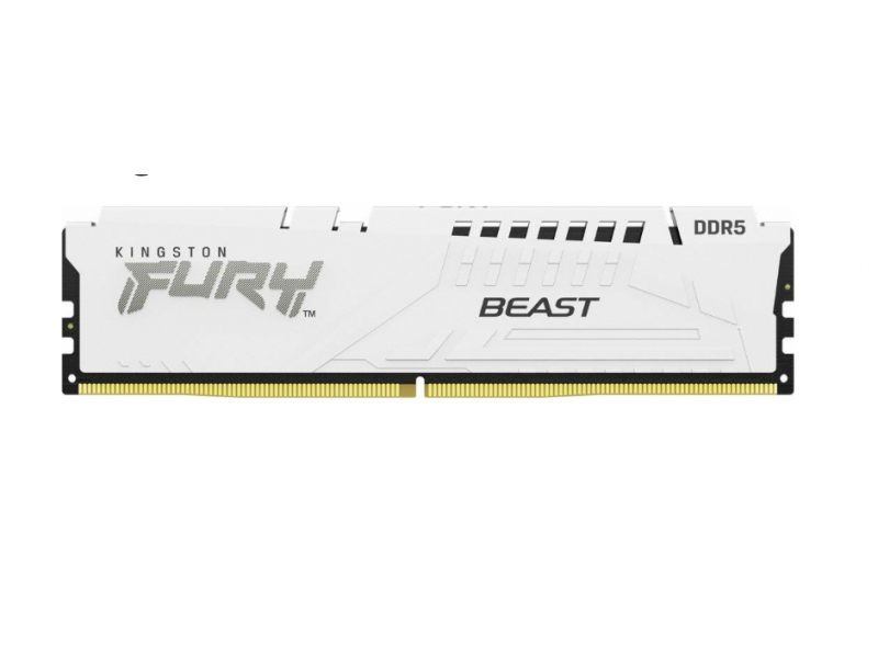 Kingston Fury Beast 16GB 1x16GB DDR5 5600MT/s CL40 White XMP KF556C40BW-16