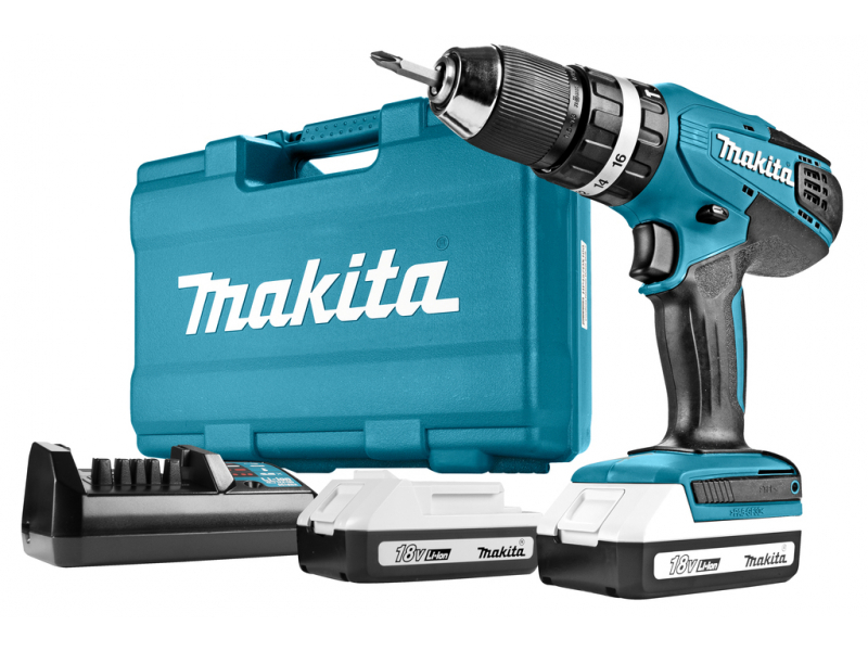 Makita Akku Schlagbohrschrauber 18 Volt HP457DWE10