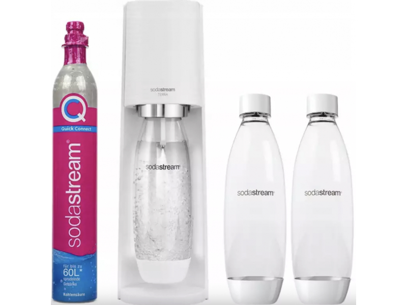 SodaStream Soda Maker Terra Valuepack White incl. 2 Bottles 2270215