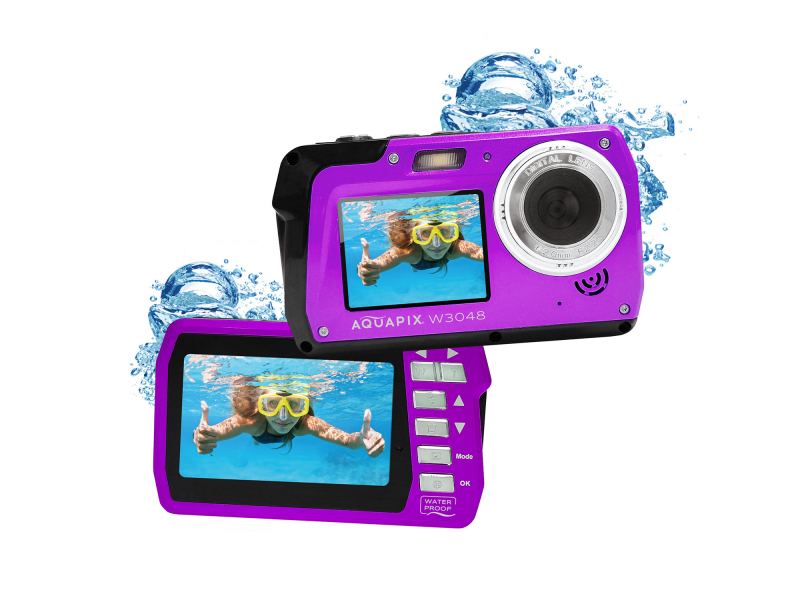 Easypix AQUAPIX W3048 EDGE Unterwasserkamera (Violet)