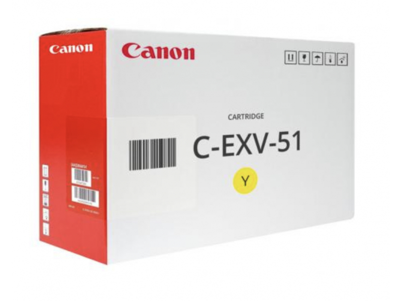 Canon C-EXV51LY Toner 26.000 Seiten Gelb 0487C002