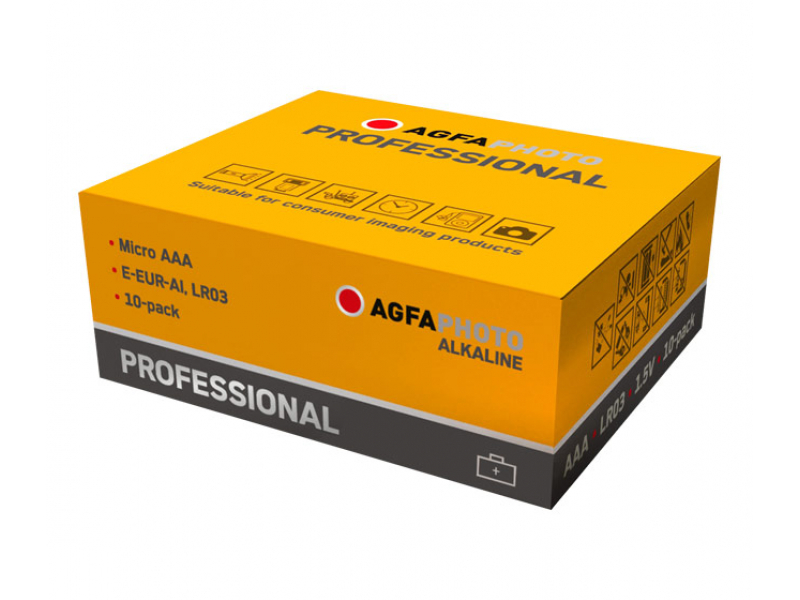 AGFAPHOTO Professional Micro AAA Batterie Alkaline 1.5V (10-Pack)