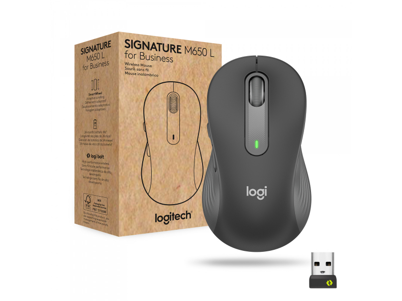 Logitech Signature M650 rechts Optisch RF Wireless Maus 910-006274