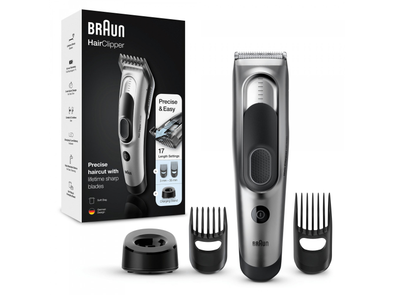 Braun HC 5090 Hair Clipper Stainlees Steel 131939