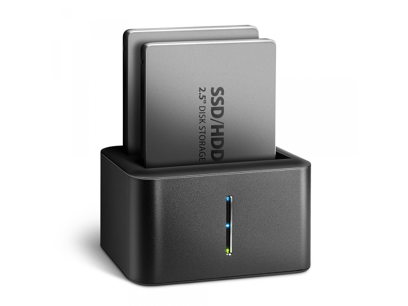 AXAGON ADSA-D25 USB 3.2 Gen 1 2x SATA 6G 2.5 SSD/HDD MINI dock ADSA-D25