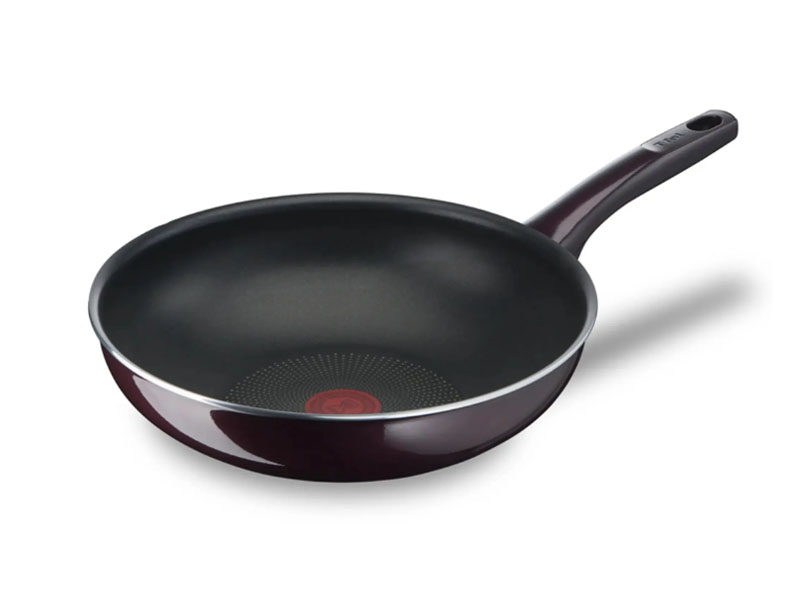 Tefal Resist Intense Wokpfanne 28 cm, bordeauxrot