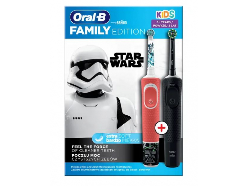 ORAL-B D103 Black + D100 Star Wars D103+D100STWA