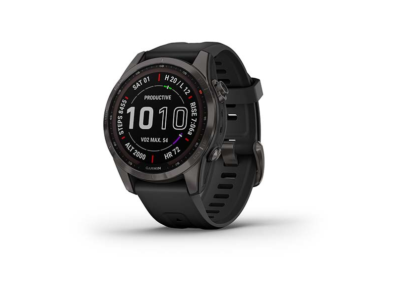 Garmin Fenix 7S Sapphire Solar Edition Schiefergraues Titan 010-02539-25