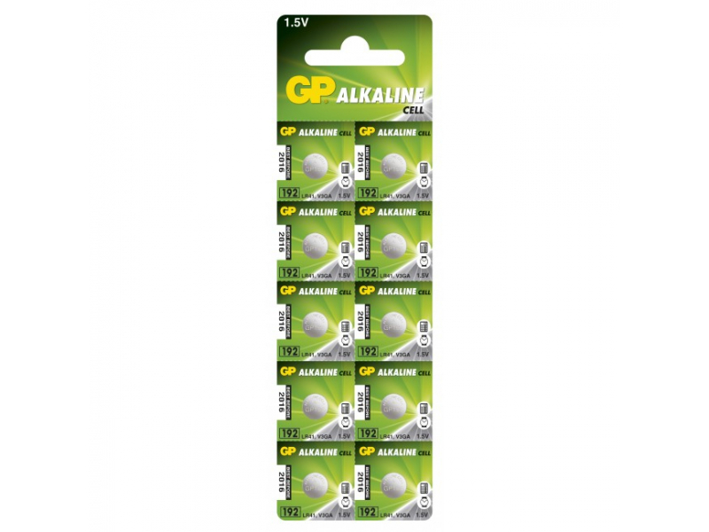 Batterie GP Alkaline LR41 / V3GA / AG3 (10 St.)