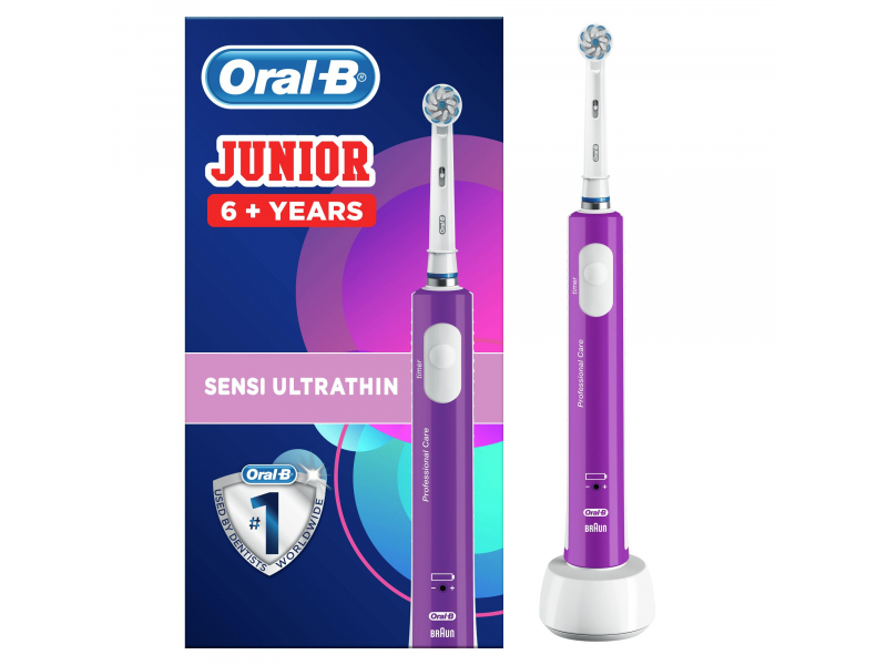 Oral-B Junior  Electric Toothbrush For Children Aged 6+ in Purple