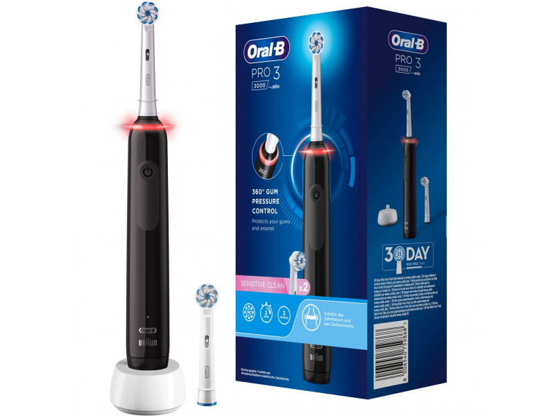 Oral-B Pro 3 3000 Sensitive Clean Black