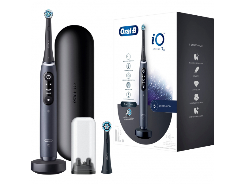 Oral-B iO Series 7 with 2 Brushes Travel Etui 2 black onyx 408482