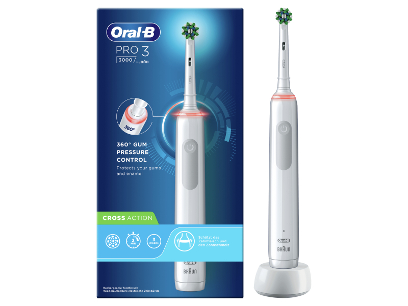 Oral-B Pro 3 3000 Cross Action White