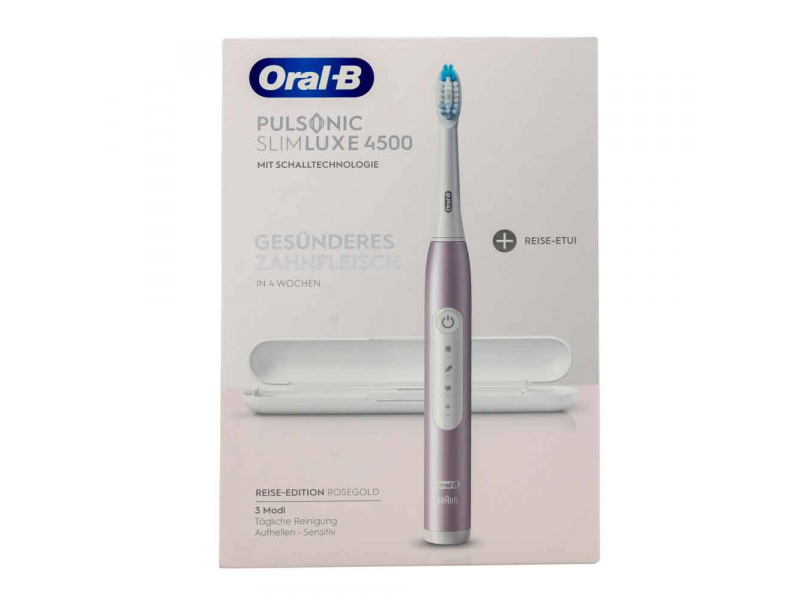 Oral-B Pulsonic Slim Luxe 4500 Rosegold mit Reiseetui OBP4500