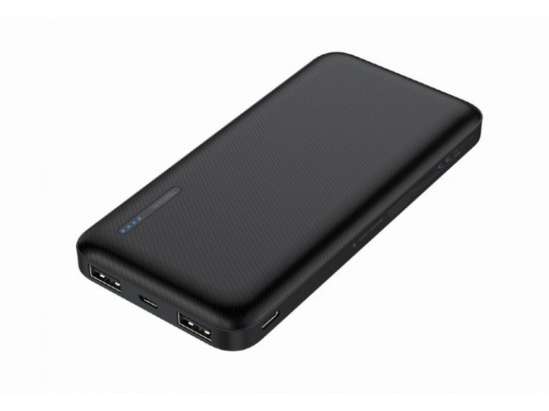 Gembird Powerbank 10.000 mAh 2x USB schwarz PB10-01