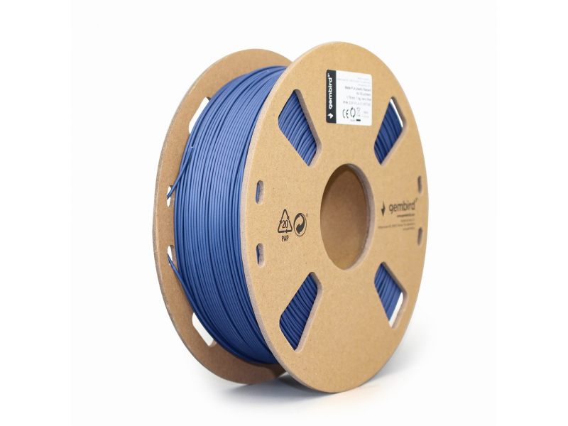 Gembird Filament Matte PLA Navy 1.75mm 1kg 3DP-PLA-01-MTNB