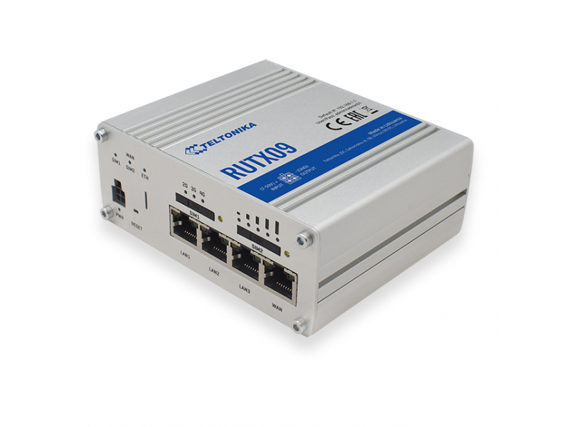 Teltonika - Ethernet-WAN - SIM-Karten-Slot - Aluminium RUTX09000000