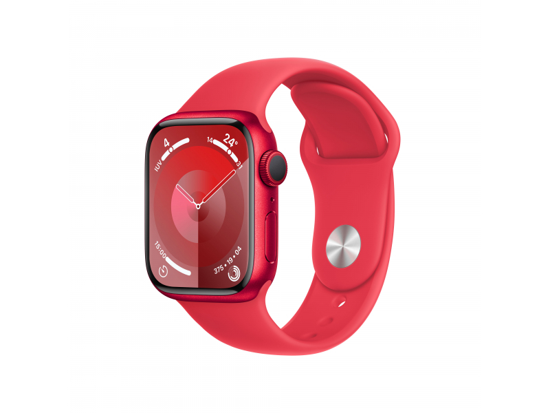 Apple Watch S9 Alu. 41mm GPS Product Red Sport Band Red S/M MRXG3QF/A